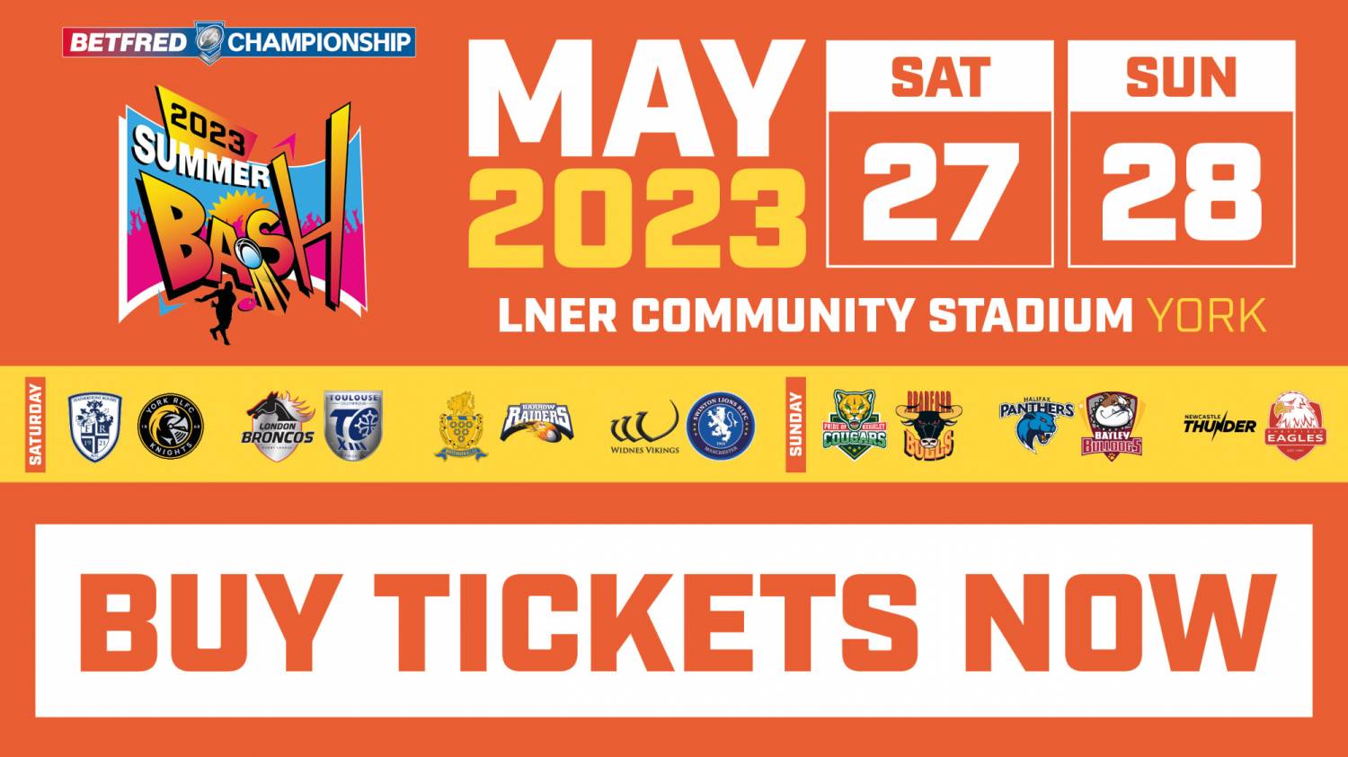Summer Bash tickets now on sale with massive discounts for season